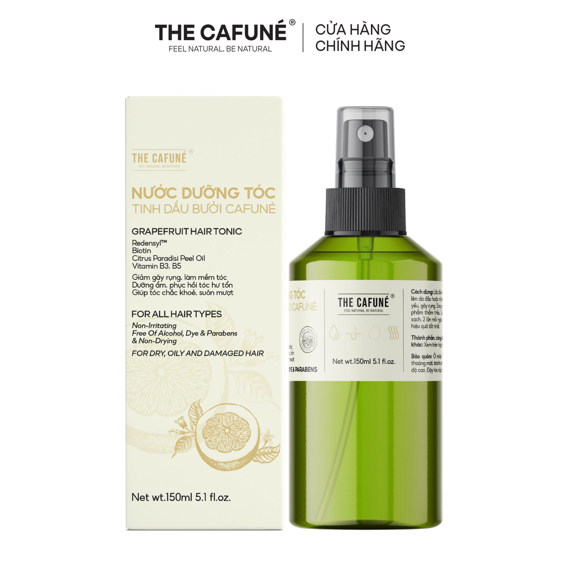 Nước Xịt Dưỡng Tóc Tinh Dầu Bưởi Cafuné 150ml - Ảnh 1
